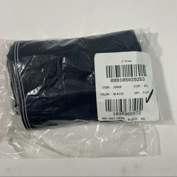 NWOT J Crew Mens Stretch Knit Trunk XXL Navy - Picture 1 of 4